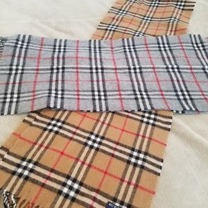2 authentic Burberry scarves- $60 each